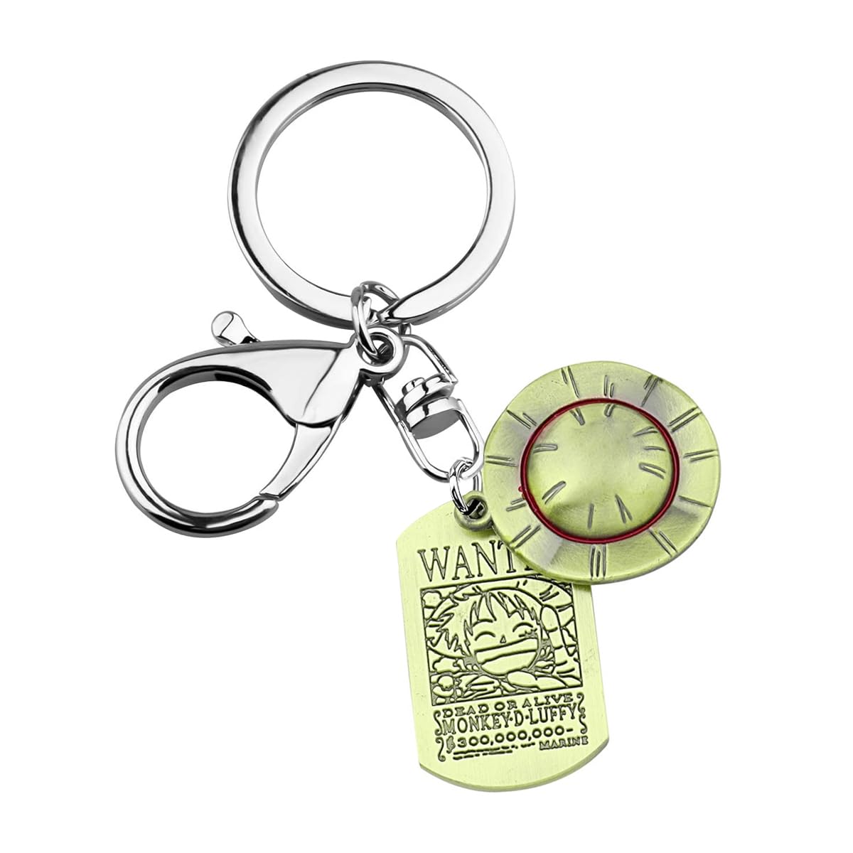 PATPAT Anime One Piece Keychain Monkey D Luffy Straw Hat Pendent for Car Bikes Key Ring PATPAT Anime One Piece Keychain Monkey D Luffy Straw Hat Pendent for Car Bikes Key Ring
